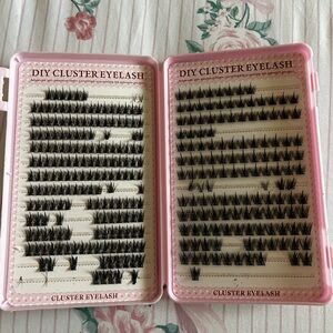DIY Cluster Eyelash Set in Pink Case